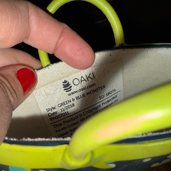 Oaki rain boots size 11t - Picture 4 of 4